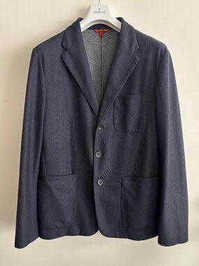 Barena x Monocle 3 roll 2 Unstructured Navy Wool Cashmere Sport Coat/ Blazer -44